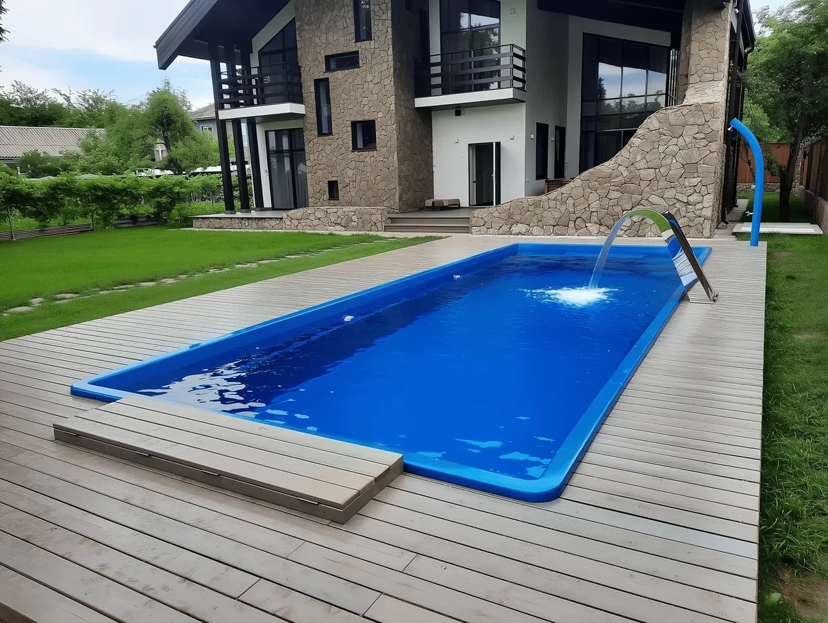 Композитный бассейн Laguna 9 — вид сверху в Норильске