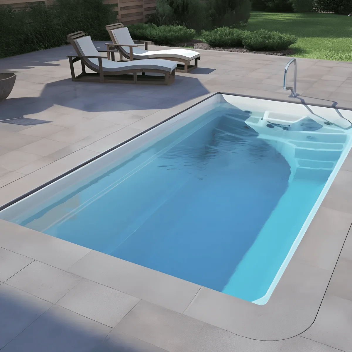 Композитный бассейн Laguna 5 — вид сверху в Норильске